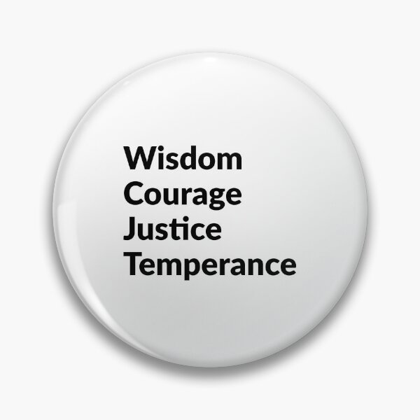 Item preview, Stoic virtues designed and sold by Inspirationmotivation.