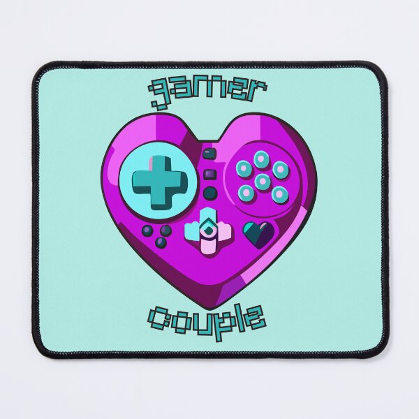Item preview, Gamer couple heart designed and sold by Blueberry Shake.