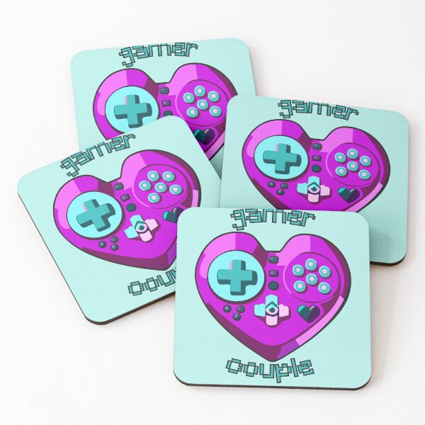 Item preview, Gamer couple heart designed and sold by Blueberry Shake.