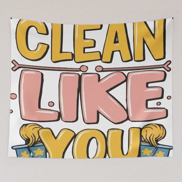 Item preview, Cool shirt for those who like cleaning- 'CLEAN LIKE YOU MEAN IT' designed and sold by Gadget80.
