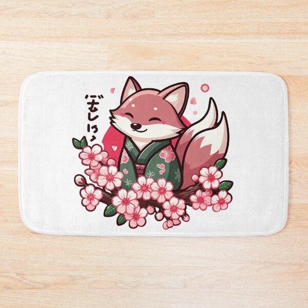 Item preview, Japanese Fox Cherry blossom Flower sakura trees Kawaii Gift  designed and sold by SlocifieShop.