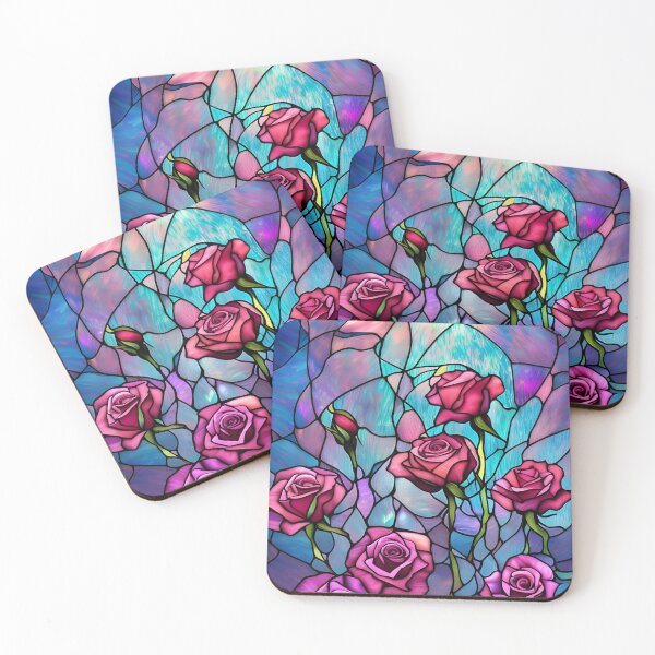 Item preview, Stained Glass Roses designed and sold by ChanceTwoArt.