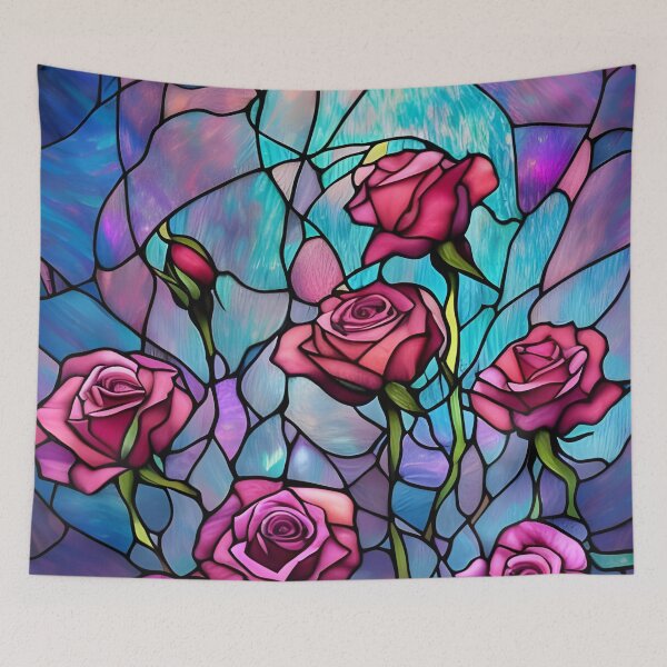 Item preview, Stained Glass Roses designed and sold by ChanceTwoArt.