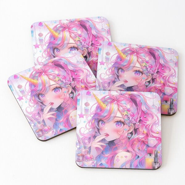Item preview,  Enchanted Unicorn Cosmetics Anime Girl designed and sold by bubblegoth.