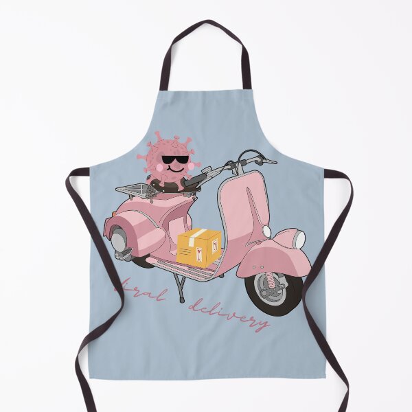 Item preview, Viral delivery transduction virus on a scooter delivering a package funny laboratory designed and sold by Lady-Frost.