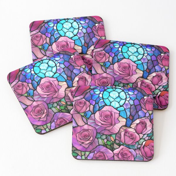 Item preview, Stained Glass Roses designed and sold by ChanceTwoArt.