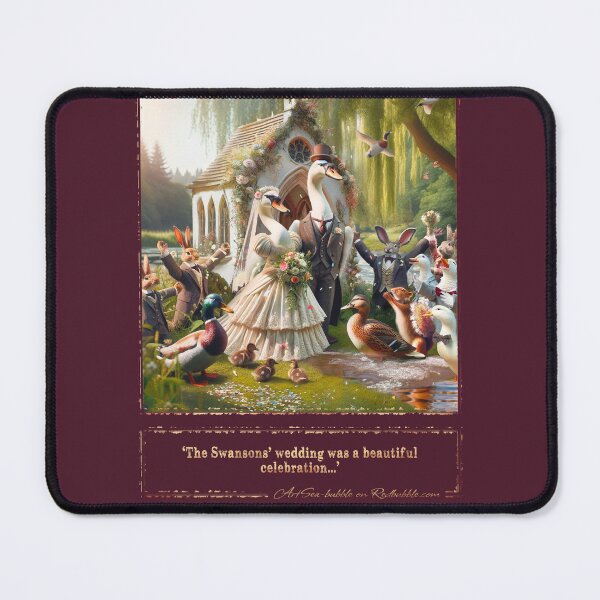 Item preview, (With text) 'The Swansons' wedding was a beautiful celebration...' designed and sold by ArtSea-Bubble.