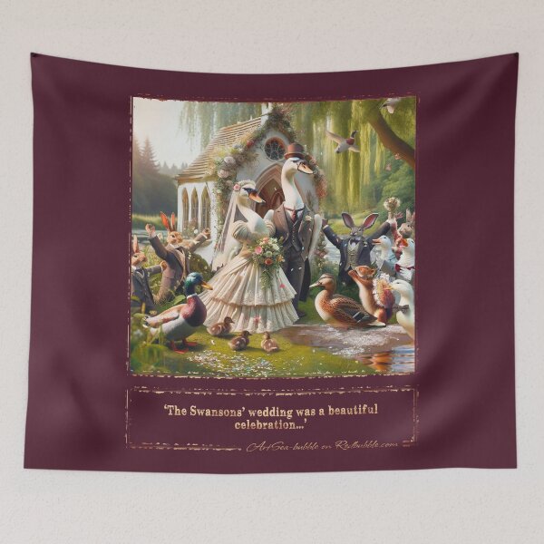 Item preview, (With text) 'The Swansons' wedding was a beautiful celebration...' designed and sold by ArtSea-Bubble.