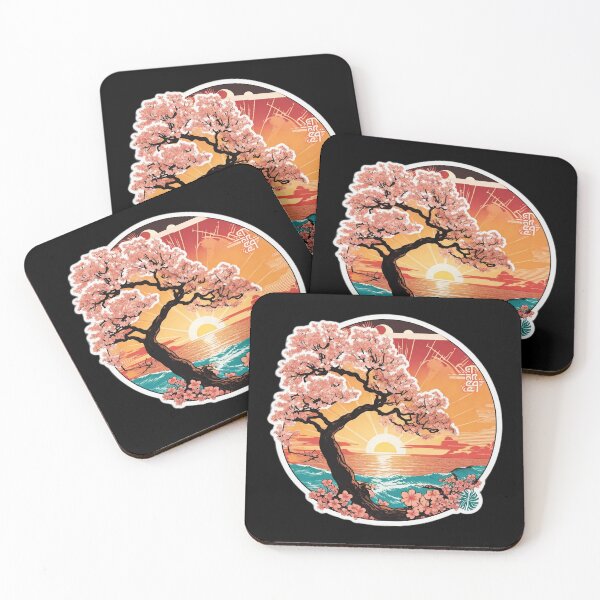 Item preview, The Beauty of Sakura on the Beach - Ocean Sunset designed and sold by NautiChic.