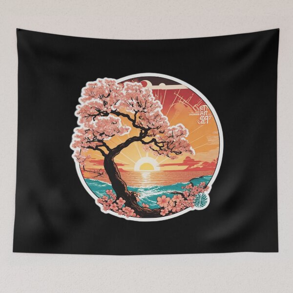 Item preview, The Beauty of Sakura on the Beach - Ocean Sunset designed and sold by NautiChic.