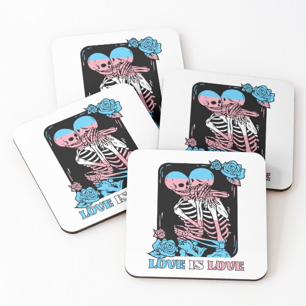 Item preview, Love Is Love - Skeleton Transgender Couple designed and sold by Kawaii-n-Spice.