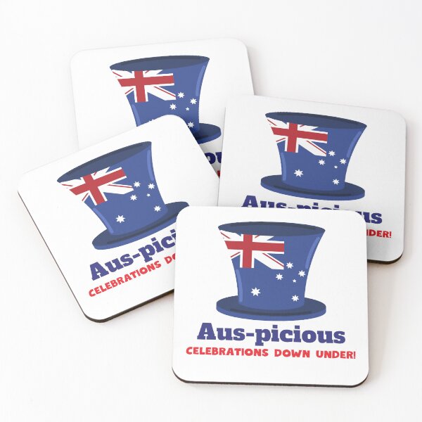 Item preview, Aus-picious Celebrations Down Under! - Aussie Day Australian Map Design on Hat Funny Pun designed and sold by mimiscreativity.