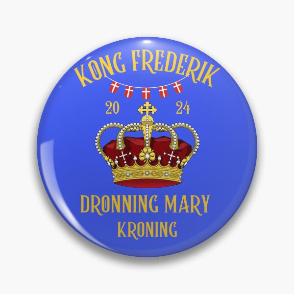 Item preview, Kong Frederik x dronning Mary kroning 2024 med krone designed and sold by Lady-Frost.