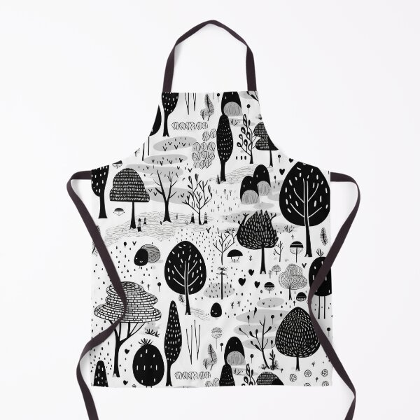 Item preview, Woodland Landscape in Black and White designed and sold by AllPrintsMore.