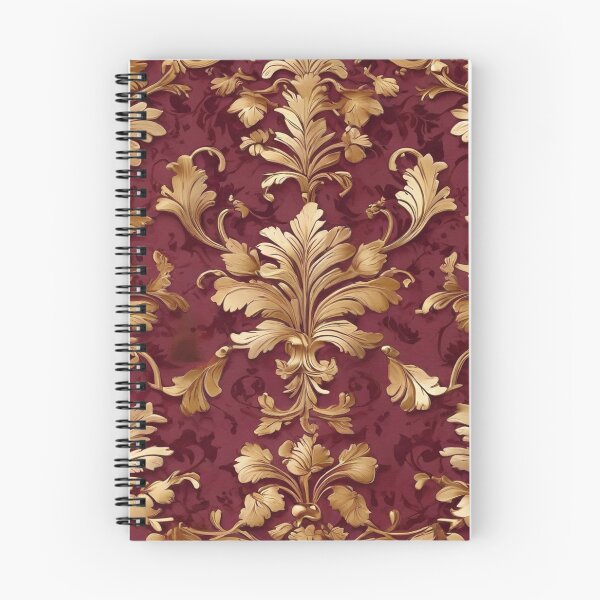 Item preview, Damask - Brown and Golden Abstract Pattern ; Floral Decorative arabesque designed and sold by PatternInArt.