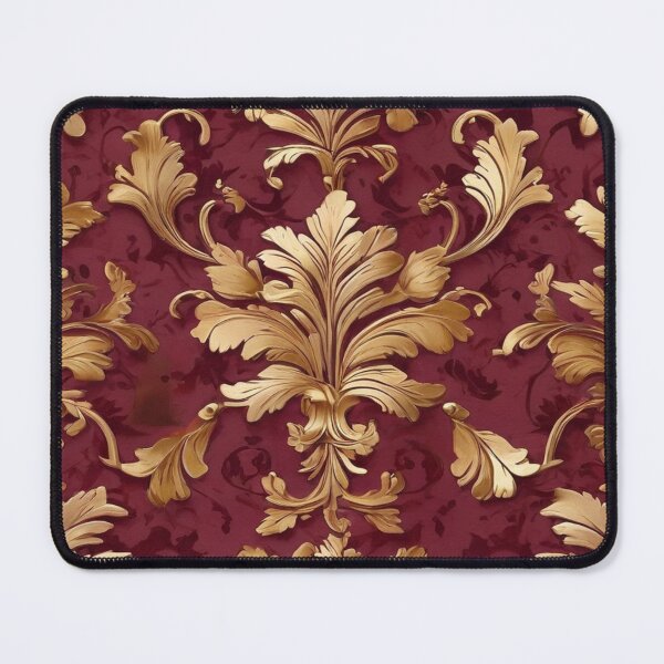 Item preview, Damask - Brown and Golden Abstract Pattern ; Floral Decorative arabesque designed and sold by PatternInArt.