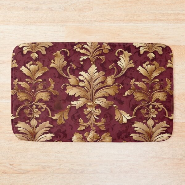 Item preview, Damask - Brown and Golden Abstract Pattern ; Floral Decorative arabesque designed and sold by PatternInArt.
