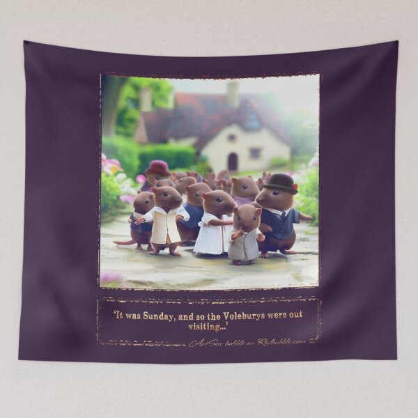Item preview, (With text) 'It was Sunday, and so the Voleburys were out visiting...' designed and sold by ArtSea-Bubble.