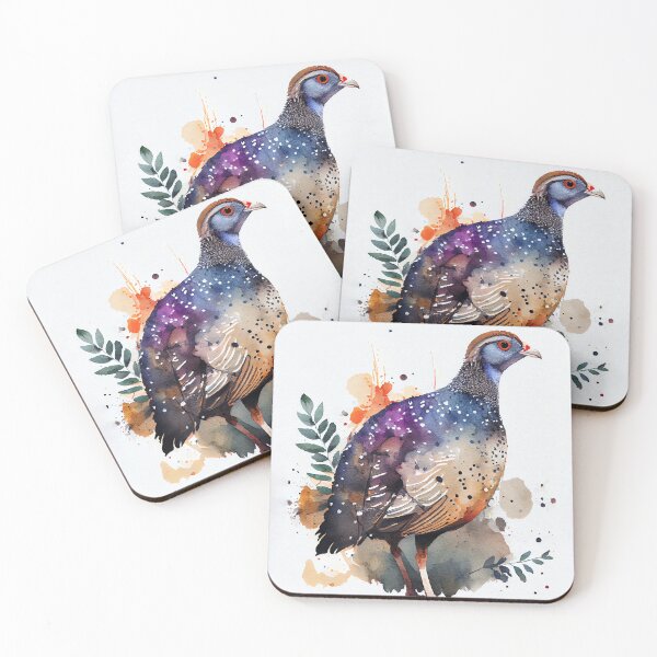 Item preview, Majestic Guinea Fowl Farm Animals Collection - Watercolor Art | Digital Art designed and sold by Peek-Designs.