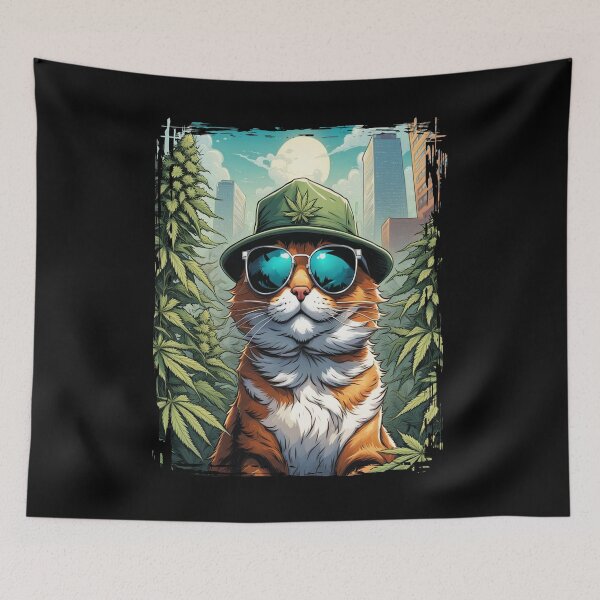 Item preview, City Cat Farmer Pot Cannabis Marijuana Grower Strain Original Best Design designed and sold by DabGraphic.
