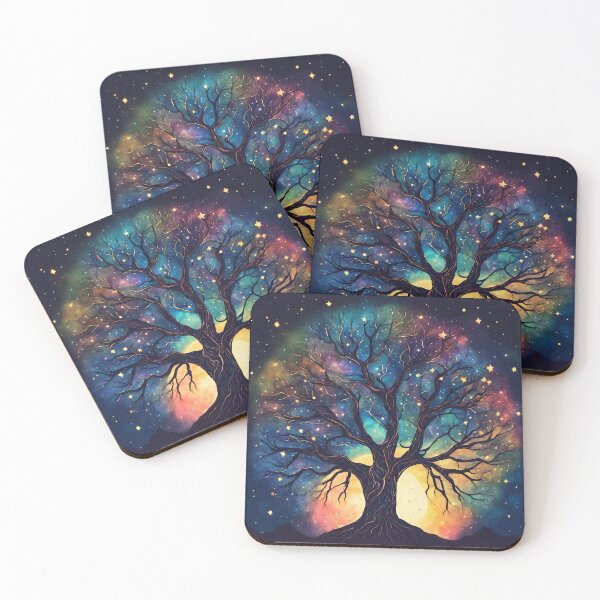Item preview, Celestial Tree: Constellations and Star Leaves designed and sold by Aurorartsprint.
