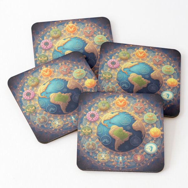 Item preview, The world with its spiritual signs designed and sold by smartlogo_factory.