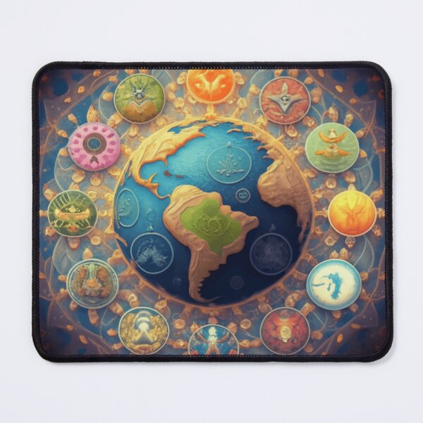 Item preview, The world with its spiritual signs designed and sold by smartlogo_factory.