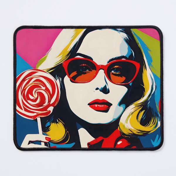 Item preview, Pop Art Woman With Lollipop designed and sold by AIncredible.