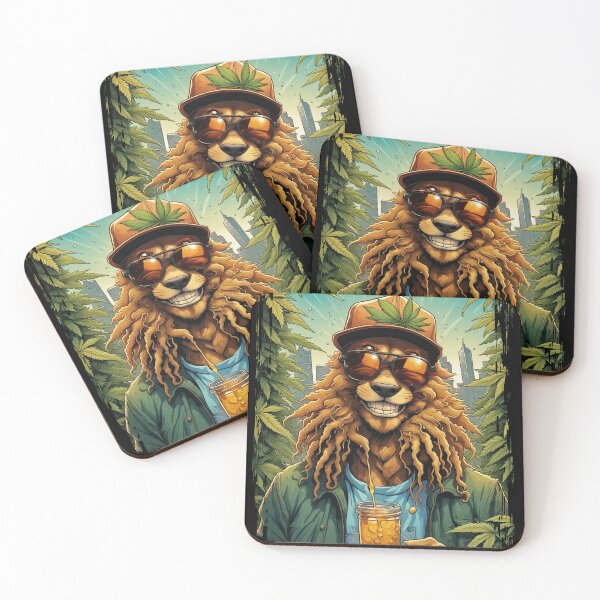 Item preview, Rasta Lion Farmer Dab Extract Thc Cannabis Marijuana Grower Strain Original Best Product Label Design designed and sold by DabGraphic.