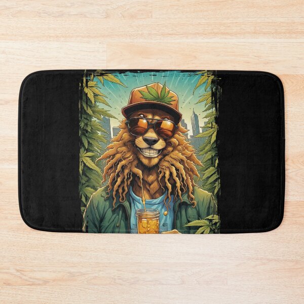 Item preview, Rasta Lion Farmer Dab Extract Thc Cannabis Marijuana Grower Strain Original Best Product Label Design designed and sold by DabGraphic.