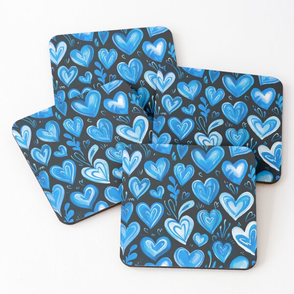 Item preview, Sapphire Serenade: Blue Heart Collection designed and sold by ColorfulVanilla.