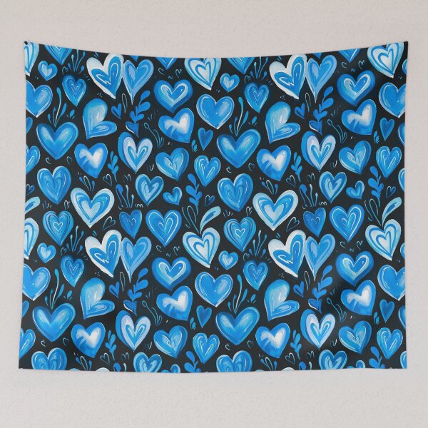 Item preview, Sapphire Serenade: Blue Heart Collection designed and sold by ColorfulVanilla.