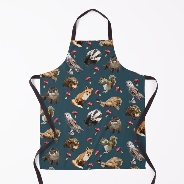 Item preview, Woodland Animals with mushrooms by BeeFoxTree (Evening Shade) designed and sold by BeeFoxTree.