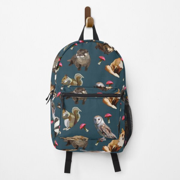 Item preview, Woodland Animals with mushrooms by BeeFoxTree (Evening Shade) designed and sold by BeeFoxTree.