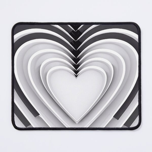 Item preview, Black and white heart designed and sold by M-Y-A-R-T-.