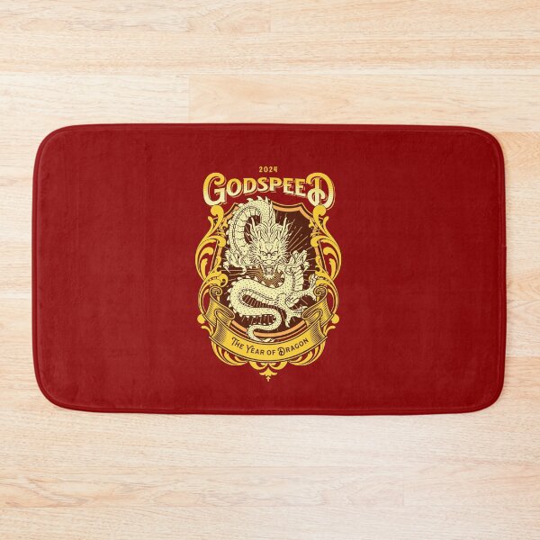 Item preview, Golden Dragon Emblem for 2024 Year of the Dragon, Intricate golden dragon on red, Chinese New Year theme designed and sold by bosilvercat.