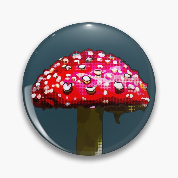 Item preview, Toadstool, Colourful Moody mushroom by BeeFoxTree (Evening Shade) designed and sold by BeeFoxTree.