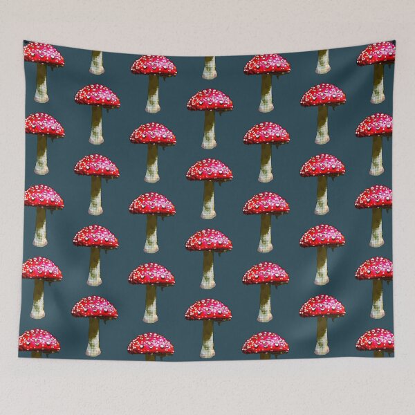 Item preview, Toadstool, Colourful Moody mushroom by BeeFoxTree (Evening Shade) designed and sold by BeeFoxTree.
