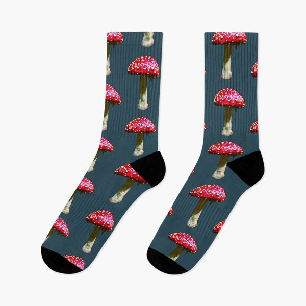 Item preview, Toadstool, Colourful Moody mushroom by BeeFoxTree (Evening Shade) designed and sold by BeeFoxTree.