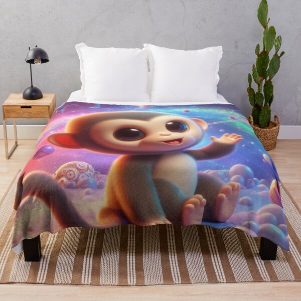 Item preview, Little monkey in space saying hello designed and sold by Theudric.