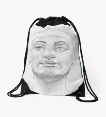 Bust of Nefertiti Drawstring Bag