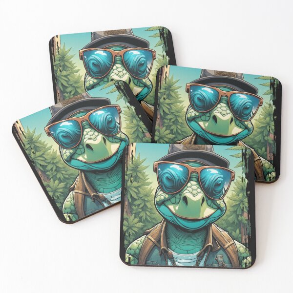 Item preview, Turtle Farmer Cannabis Marijuana Grower Strain Original Best Product Label Package Design designed and sold by DabGraphic.
