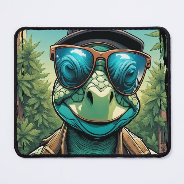 Item preview, Turtle Farmer Cannabis Marijuana Grower Strain Original Best Product Label Package Design designed and sold by DabGraphic.