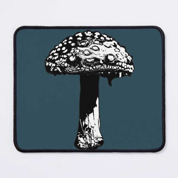 Item preview, Black and White Toadstool, Moody mushroom by BeeFoxTree (Evening Shade) designed and sold by BeeFoxTree.