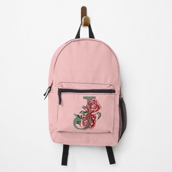 Item preview, Capital letter J monogram and contour rose flowers designed and sold by CutieBlue.