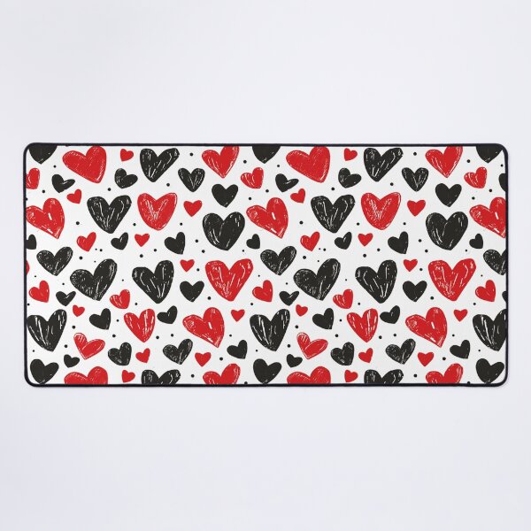 Item preview, Contrast of Passion: Red and Black Hearts designed and sold by ColorfulVanilla.