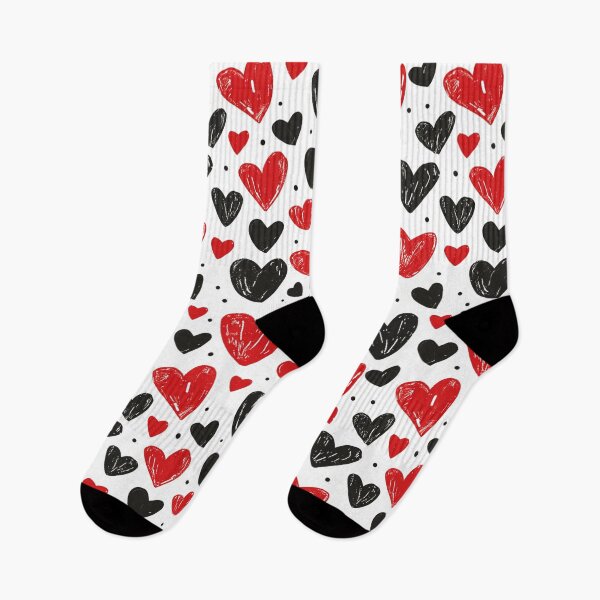 Item preview, Contrast of Passion: Red and Black Hearts designed and sold by ColorfulVanilla.