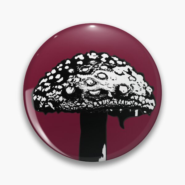 Item preview, Black and White Toadstool, Moody mushroom by BeeFoxTree (Crimson) designed and sold by BeeFoxTree.