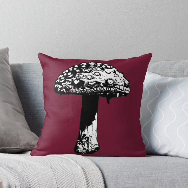 Item preview, Black and White Toadstool, Moody mushroom by BeeFoxTree (Crimson) designed and sold by BeeFoxTree.