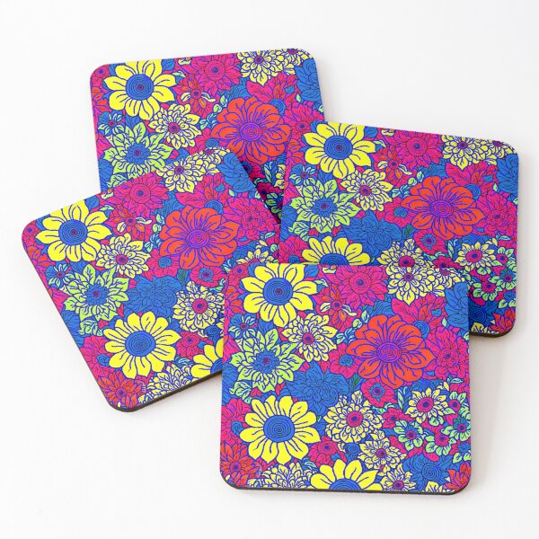 Item preview, Abstract Colorful Wild Floral Patterns designed and sold by ValuablesArt.